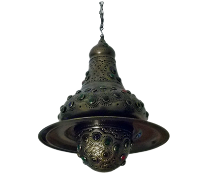 Oxidized Brass Moroccan Lamp Shades